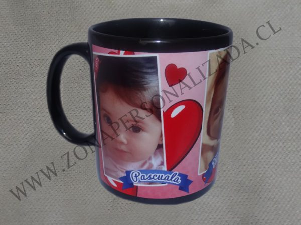 Tazón Full Color Negro Personalizado
