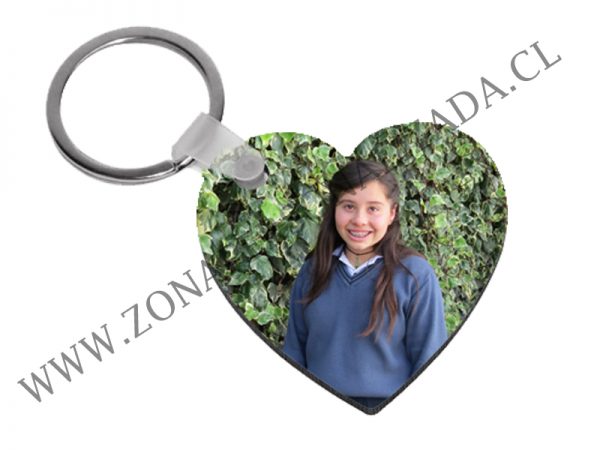 Llavero Corazón Madera