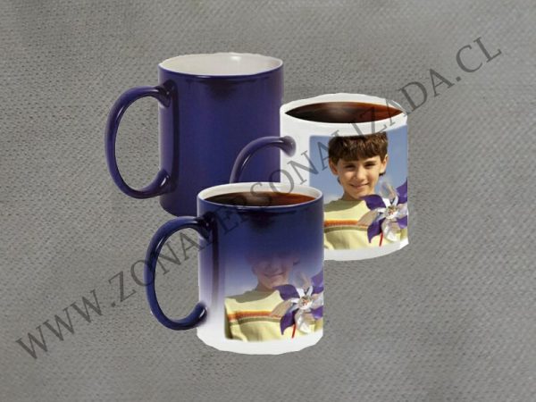 Tazón Mágico Azul 11oz Personalizado